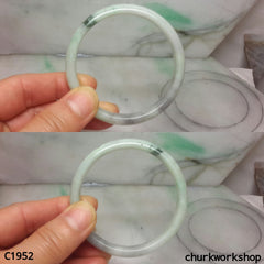 Light green jade bangle