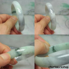 Light green jade bangle