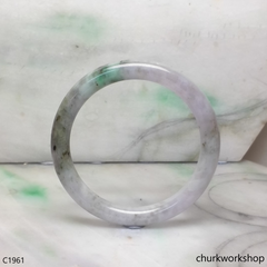 Pale lavender mix brownish green bangle