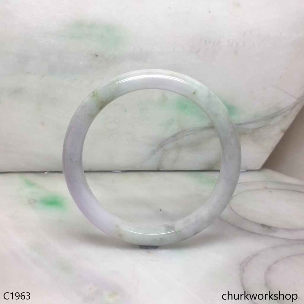 Pale lavender mix bluish green bangle