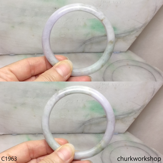 Pale lavender mix bluish green bangle