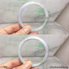 Pale lavender mix bluish green bangle