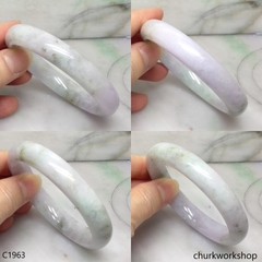 Pale lavender mix bluish green bangle