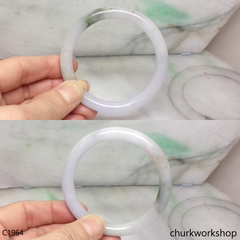 Pale lavender mix bluish green bangle
