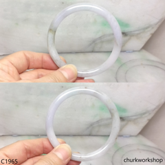 Pale lavender mix bluish green bangle