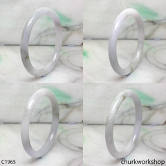 Pale lavender mix bluish green bangle
