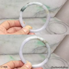 Pale lavender mix bluish green bangle