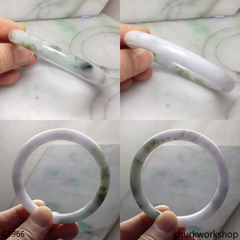 Pale lavender mix bluish green bangle