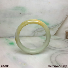 Yellow jade bangle