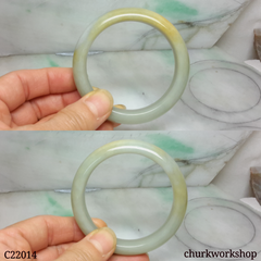 Yellow jade bangle