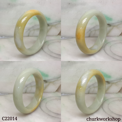 Yellow jade bangle