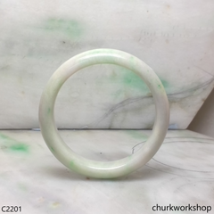 Light green jade bangle
