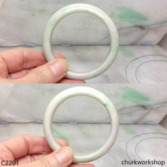 Light green jade bangle