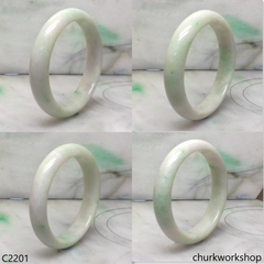 Light green jade bangle