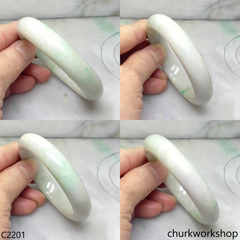 Light green jade bangle
