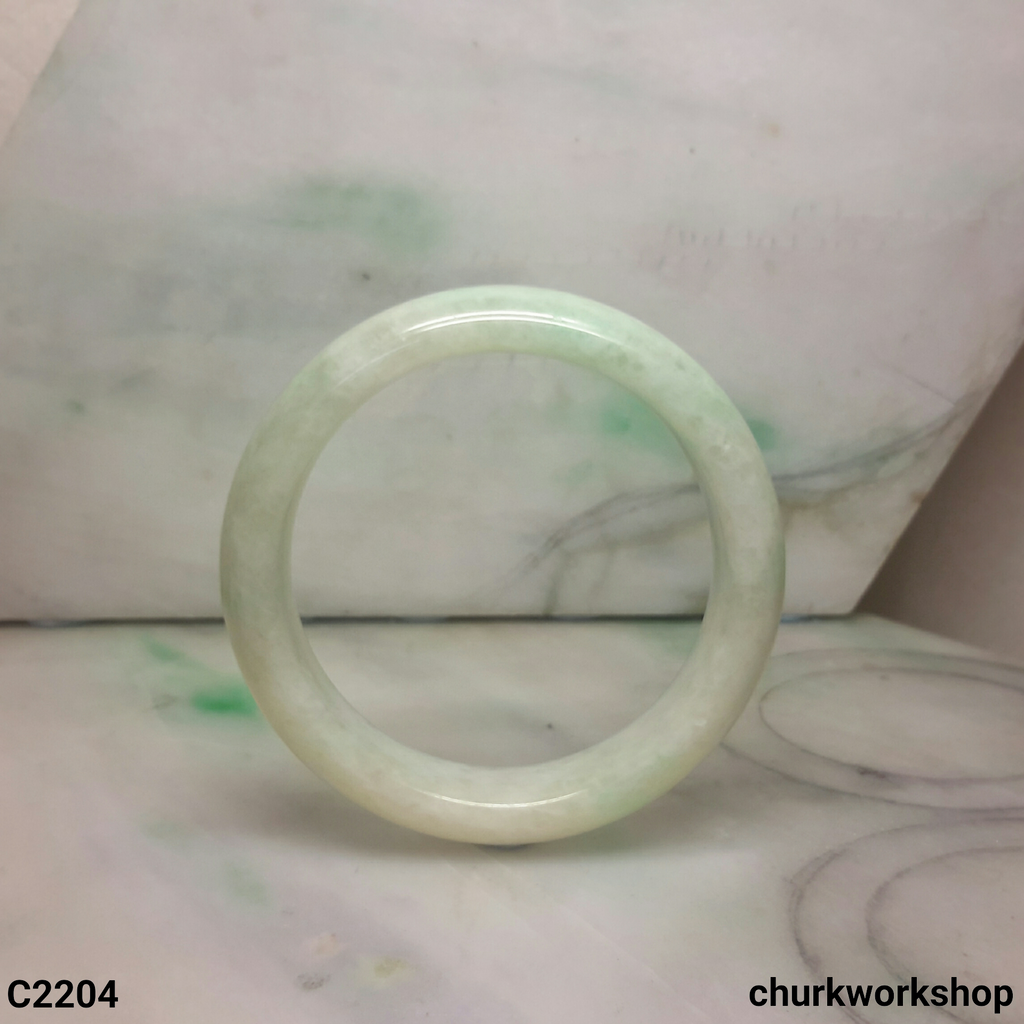 White base jade bangle