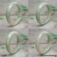 Light green jade bangle