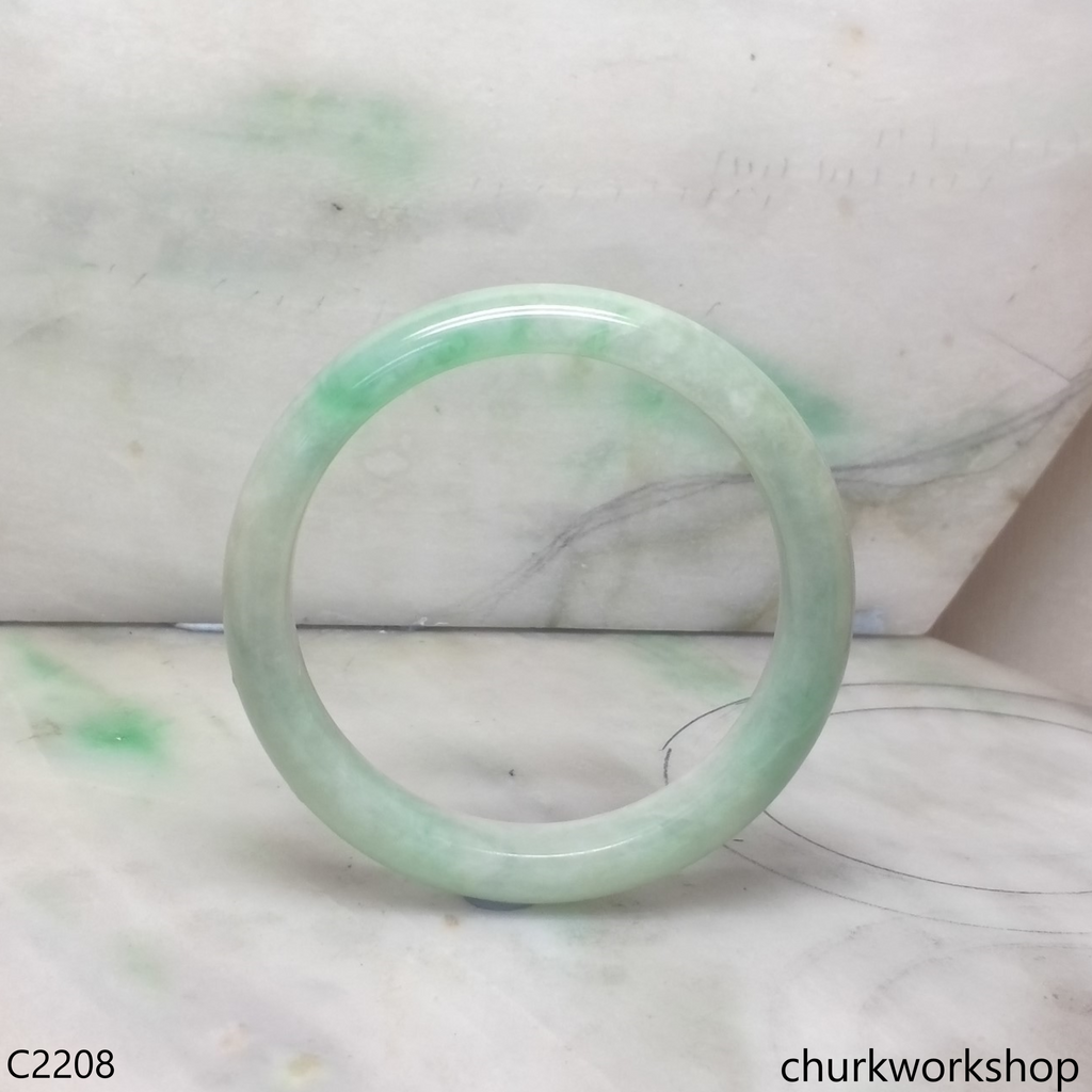Light green jade bangle