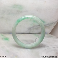 Light green jade bangle