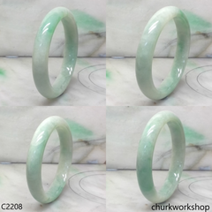 Light green jade bangle