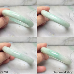Light green jade bangle