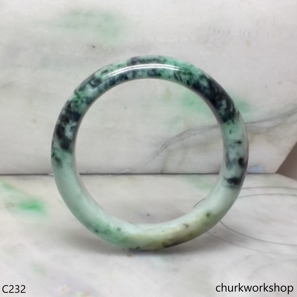 Mix green color jade bangle