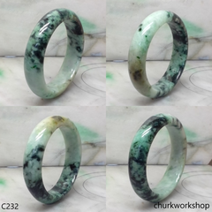 Mix green color jade bangle