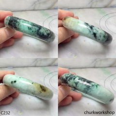 Mix green color jade bangle