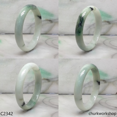 Light green jade bangle