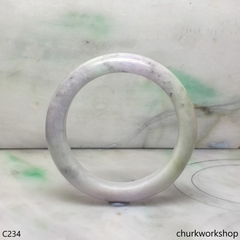 Lavender mix light green jade bangle
