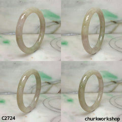 Grayish lavender mix light green bangle