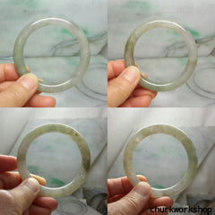 Grayish lavender mix light green bangle