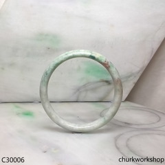 Multi-color jade bangle