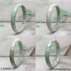 Multi-color jade bangle