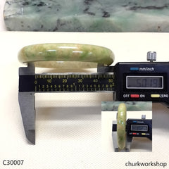 Yellowish small jade bangle