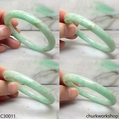 Light green jade bangle
