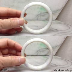 Lavender jade bangle