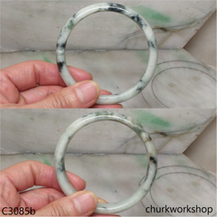 Large green jade bangle