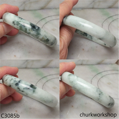 Large green jade bangle