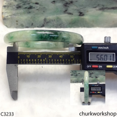 Mix bluish green jade bangle