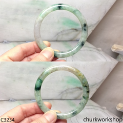 Mix bluish green jade bangle