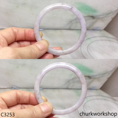 Lavender jade bangle