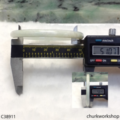 Small white jade bangle