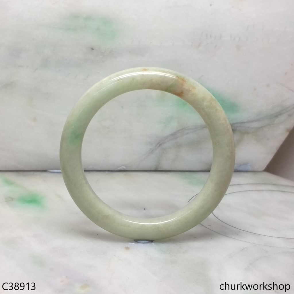 Light green jade bangle