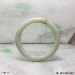 Light green jade bangle