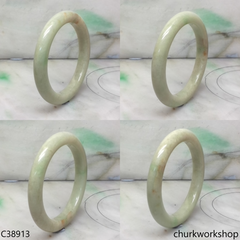 Light green jade bangle