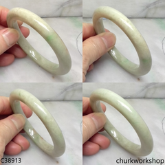 Light green jade bangle