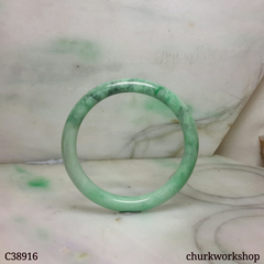Light green jade bangle