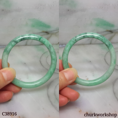 Light green jade bangle