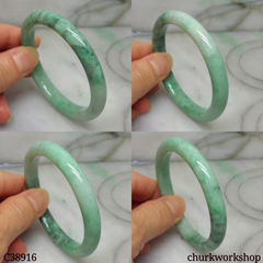 Light green jade bangle